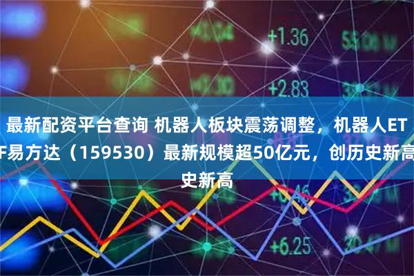 最新配资平台查询 机器人板块震荡调整，机器人ETF易方达（159530）最新规模超50亿元，创历史新高