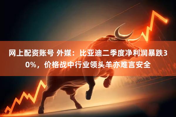 网上配资账号 外媒：比亚迪二季度净利润暴跌30%，价格战中行业领头羊亦难言安全